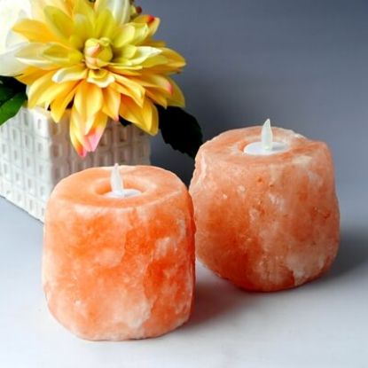 Picture of Salt Candle Holder Natural