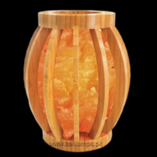Picture of Salt Lamp Wooden Basket